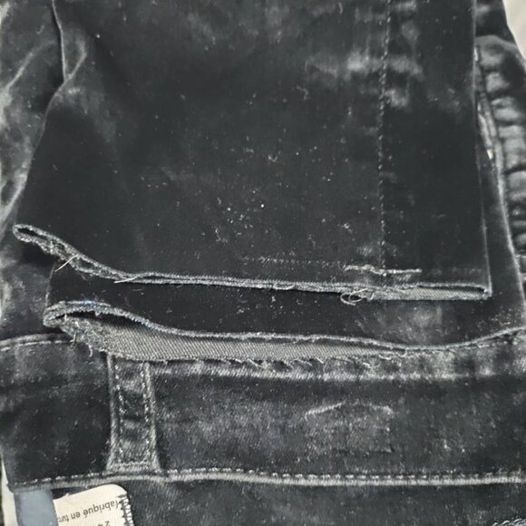 We The Free Stella Velvet High Waisted Denim Skinny Jeans Black Women's Size 28 - Picture 8 of 16